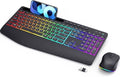 RGB keyboard  with phone holder