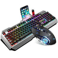 Keyboard with holders RGB and mouse