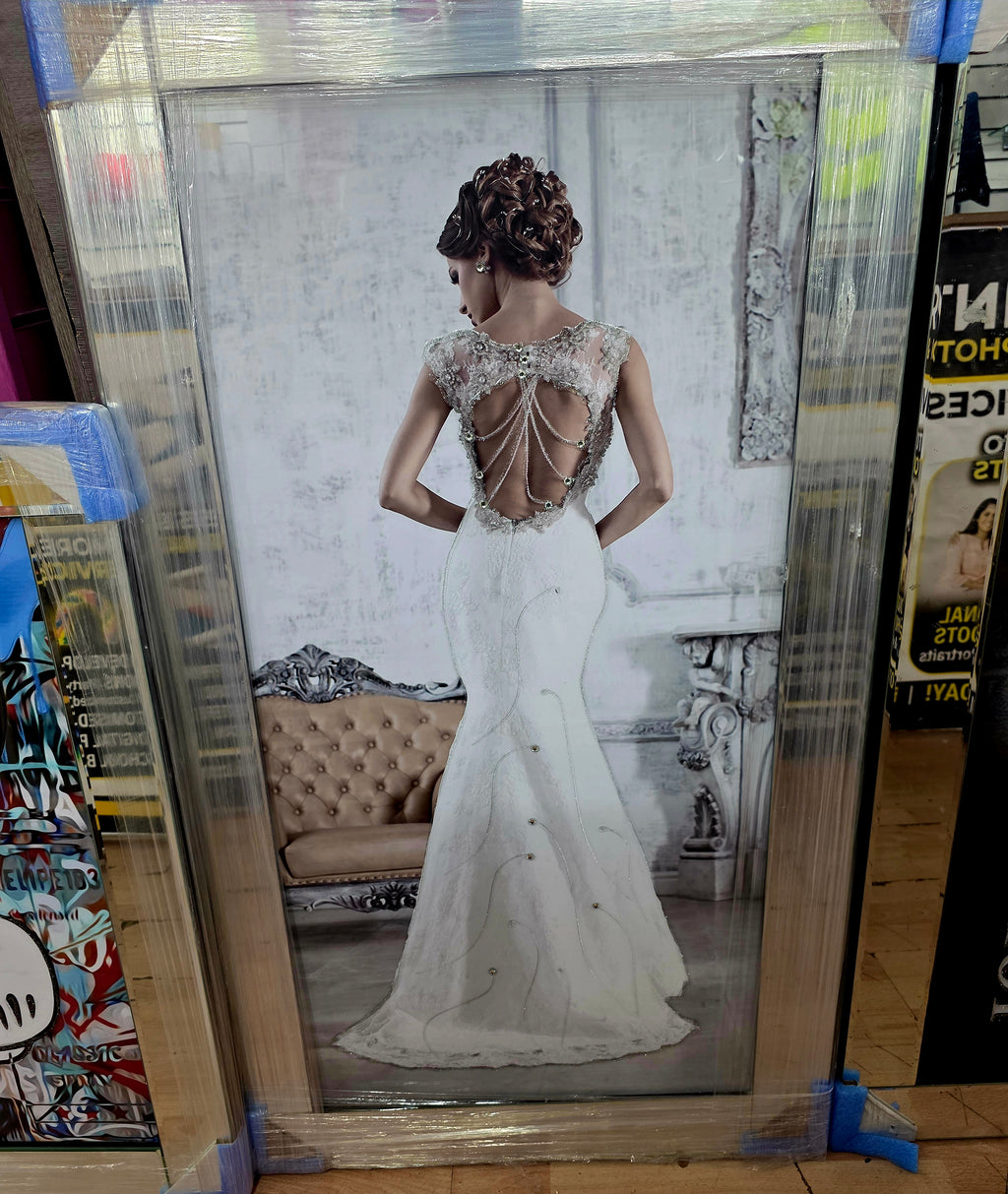 Beautiful lady painting