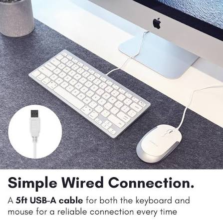 Macbook keyboard with mouse