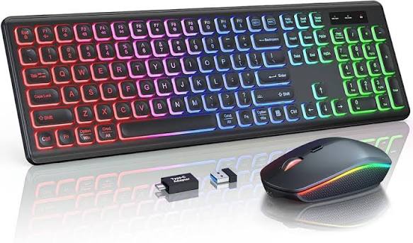 RGB keyboard with mouse