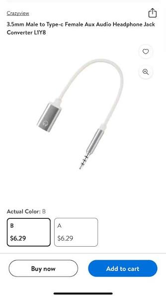 Aux to lighting  female