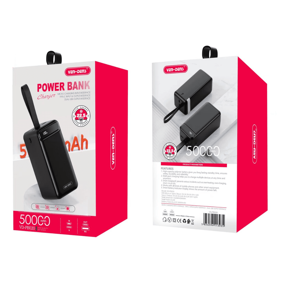 Powerbank 50000MAh/50W